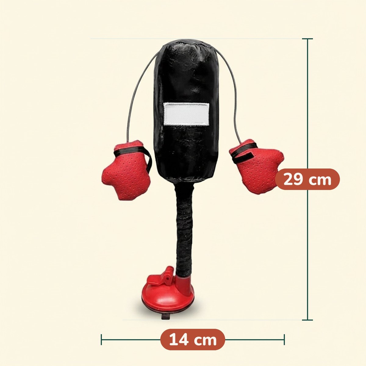 Yaklaşık ölçüler: 29 cm yükseklik, 14 cm taban